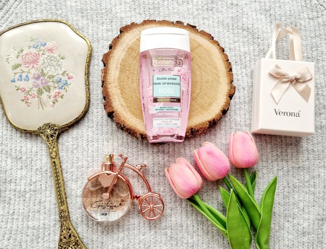 Bielenda Rose Care, Dwufazowy różany płyn micelarny, Cera wrażliwa