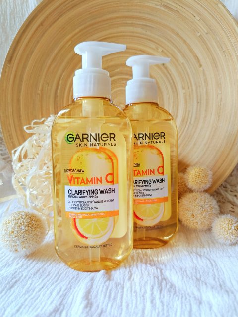 Garnier Skin Naturals, Vitamin C, Żel do mycia twarzy, Clarifying Wash, Wyrównuje koloryt i dodaje blasku, Skóra matowa i zmęczona