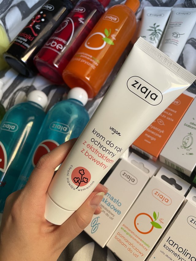 Ziaja Krem do rąk, Ochronny, Ekstrakt z bawełny