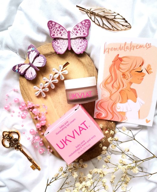 Ukviat Krem pod oczy, Baby Pink, Rozświetlający