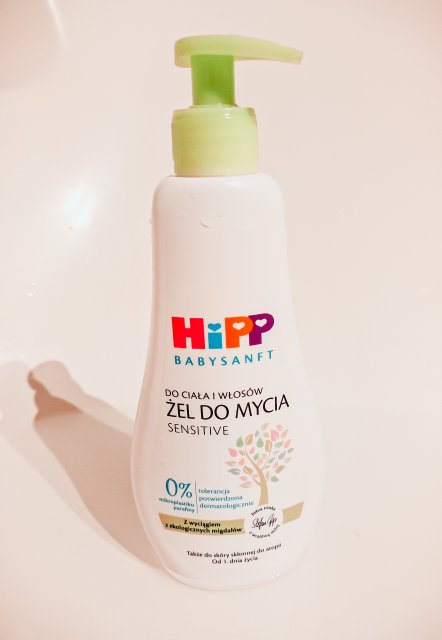 HiPP Babysanft, Żel do mycia ciała i włosów, Sensitive