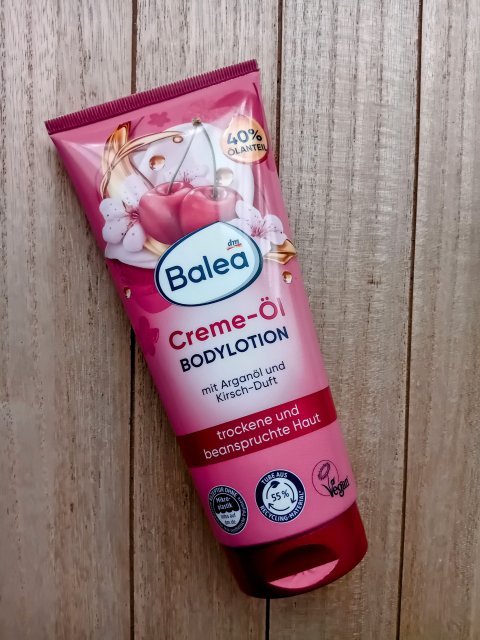 Balea Balsam do ciała, Creme - Öl, z olejem arganowym, wiśniowy