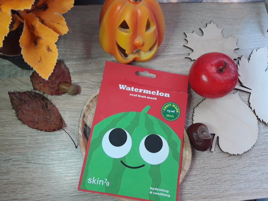 SKIN 79 Maska do twarzy w płacie, Real Fruit Mask, Watermelon, Hydrating & Soothing 
