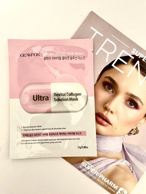 GLAMFOX Maska do twarzy w płacie, Ultra, Rewitalizująca