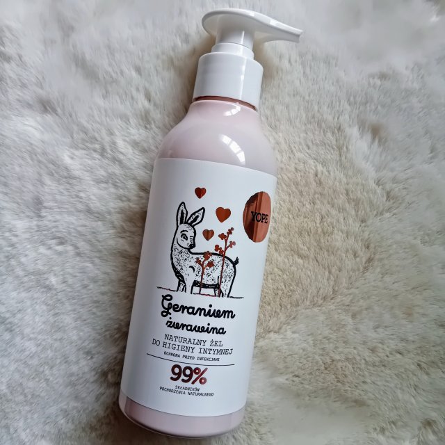 YOPE Żel do higieny intymnej, Naturalny, Geranium i żurawina