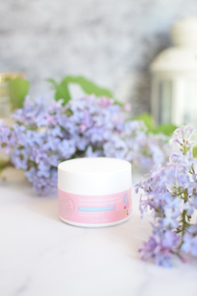 FaceBoom Masło do demakijażu twarzy, Go With The Flow, Balansujące, Kwas hialuronowy + witamina E