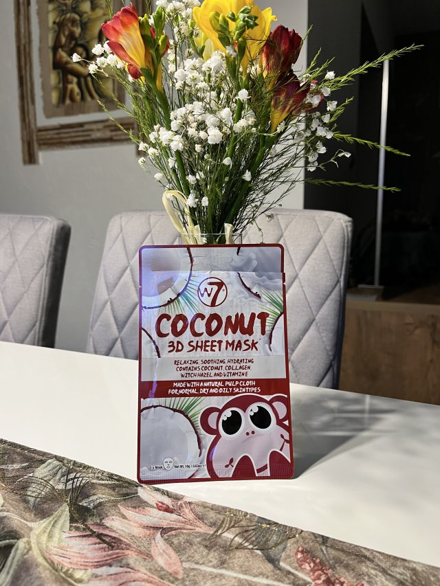 W7 Maseczka do twarzy w płacie, Coconut 3D Sheet Mask