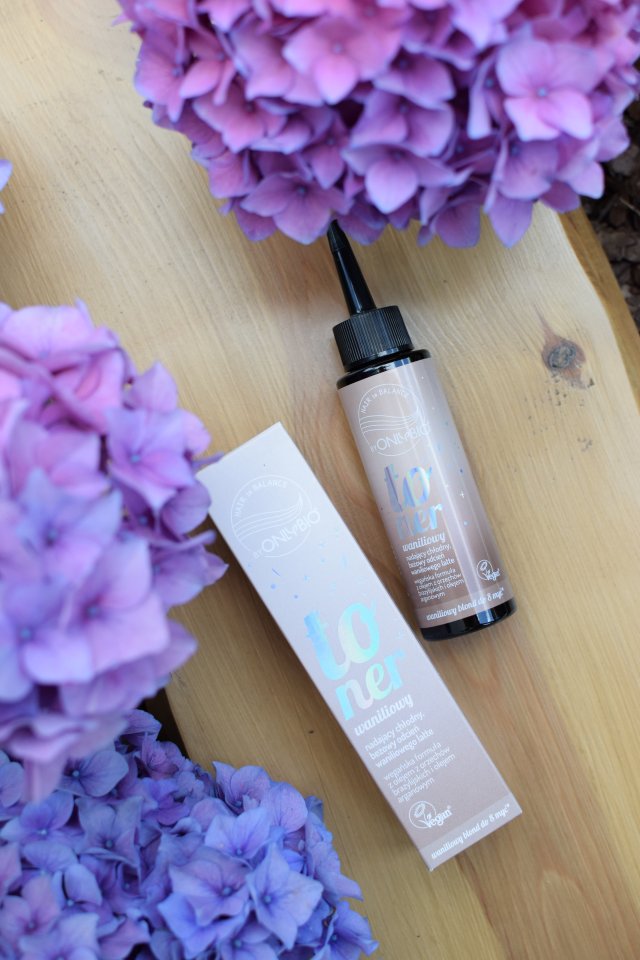 OnlyBio Hair in Balance, Toner do włosów, Waniliowy, Nadający chłodny, beżowy odcień waniliowego latte