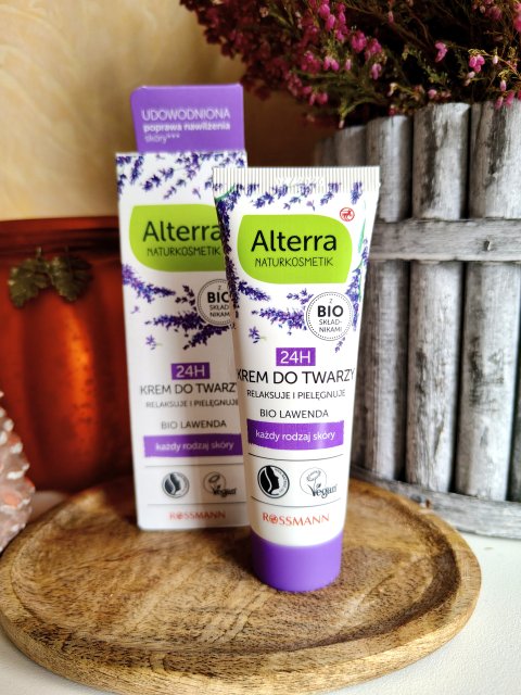 Alterra Krem do twarzy, relaksuje pielęgnuje, bio lawenda, każdy rodzaj cery