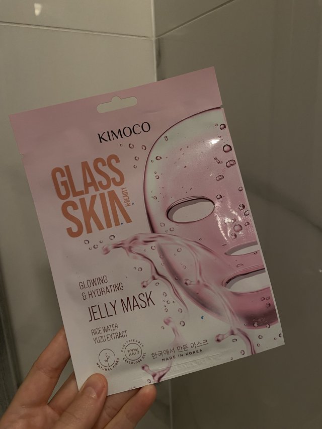 Kimoco Beauty Maska do twarzy w płacie, Glass Skin Hydrogel 