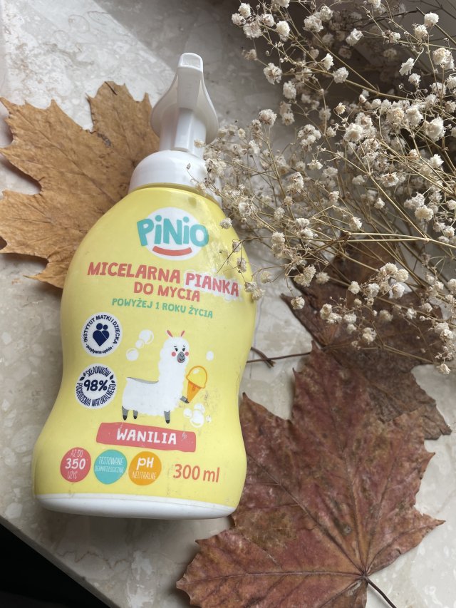 Pinio Pianka do mycia, Micelarna, Wanilia