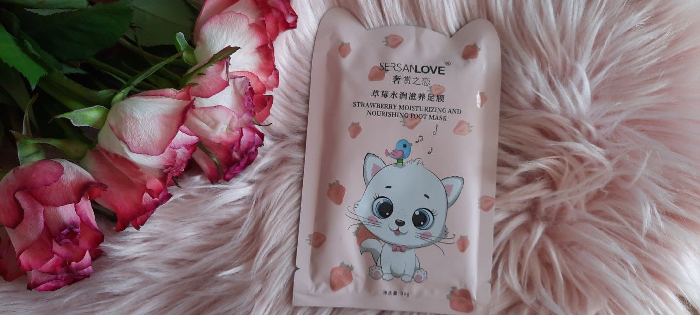 Sersanlove Maska do stóp, Nawilżająca, Strawberry