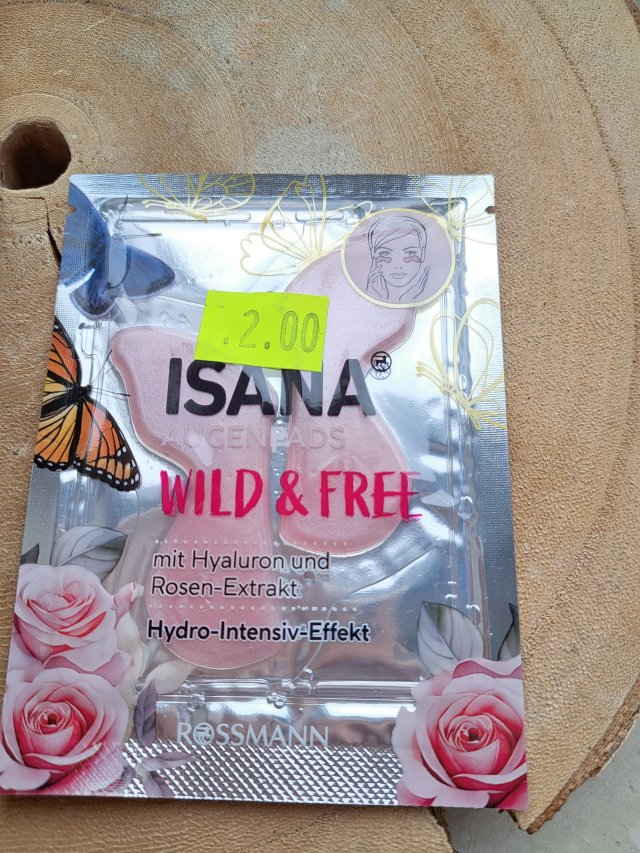 Isana Płatki pod oczy, Hydrożelowe, Wild & Free, Kwas hialuronowy i eukaliptus