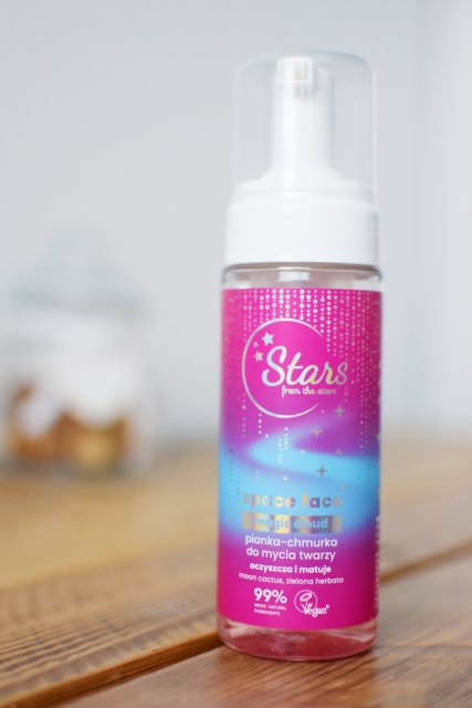 Stars from the stars Pianka-chmurka do mycia twarzy, Space Face, Magic Cloud, Moon Cactus i Zielona Herbata