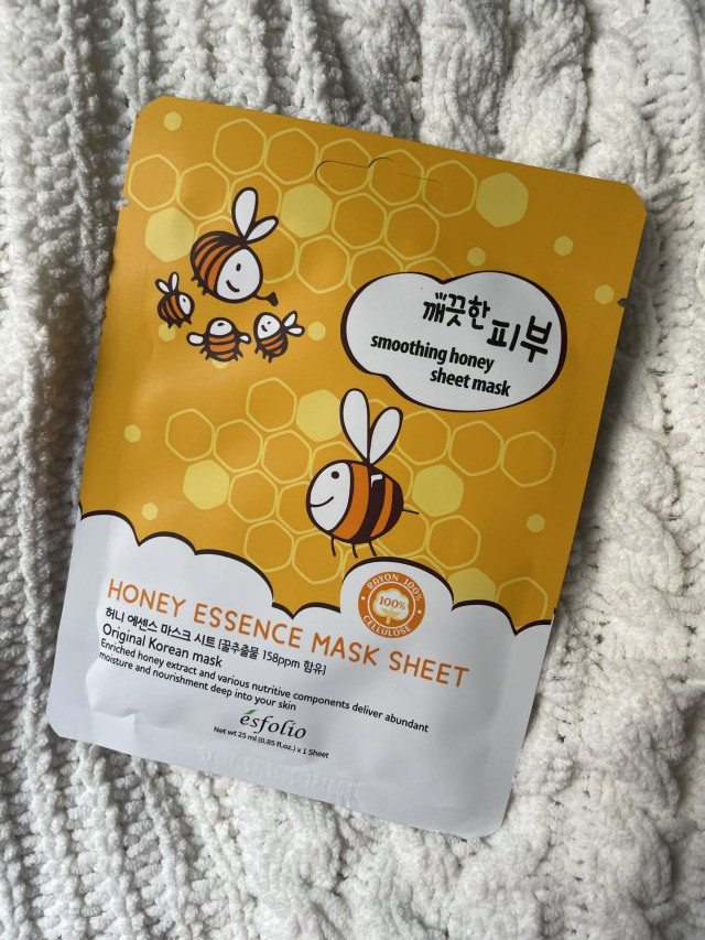 ésfolio Maska do twarzy w płacie, Honey Essence Mask