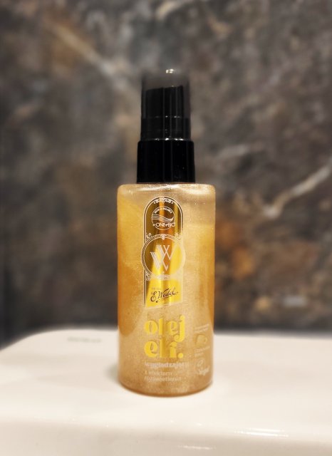 OnlyBio Hair in Balance, E. Wedel, Olejek do włosów, Wygładzający, Z efektem rozświetlenia, Biała czekolada 