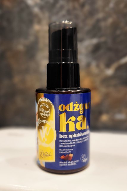 OnlyBio Hair in Balance, odżywka do włosów, bez spłukiwania, E. Wedel, Ptasie Mleczko i Słony Karmel 