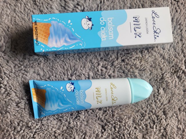 Love Skin Balsam do ciała, Zapach lodów, Milk
