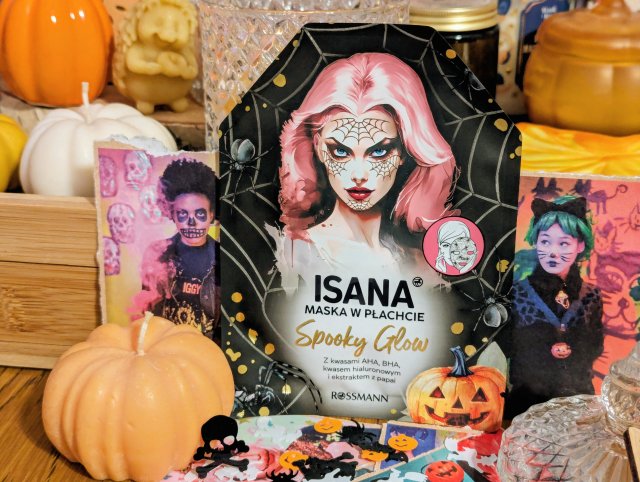 Isana Maska do twarzy w płacie, Spooky Glow