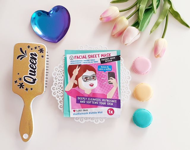 Mascot Europe Maska do twarzy w płacie, Relax & Take a Selfie, Fantasy Mask Design