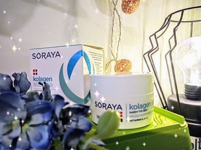 Soraya Kolagen Elastyna, Przeciwzmarszczkowy krem do twarzy, tłusty,  na dzień i na noc z witaminami e ,a i c