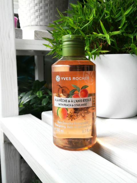 Yves Rocher Żel pod prysznic i do kąpieli, Brzoskwinia i Anyż