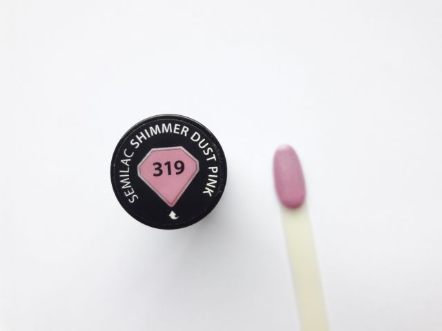Semilac Lakier hybrydowy, 319 Shimmer Dust Pink