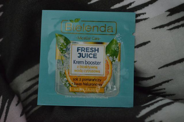 Bielenda Fresh Juice, Krem booster, Nawilżajacy, Z bioaktywną wodą cytrusową, sok z pomarańczy + kwas hialurownowy