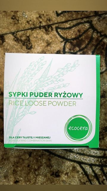 Ecocera Puder do twarzy, Ryżowy, Sypki