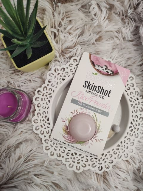 Bielenda Skin Shot, Ampoule Peel, Peeling enzymatyczny do twarzy, Rice Powder, Z proszkiem ryżowym, ekstraktem z wiśni i enzymami owocowymi