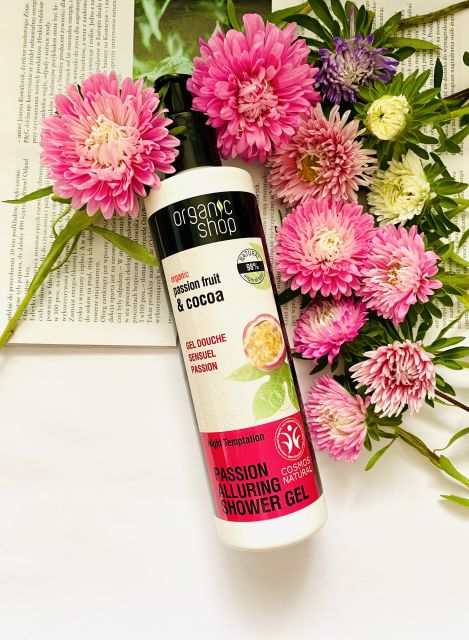 Organic Shop Żel pod prysznic, Nocna pokusa, Passion Fruit & Cocoa