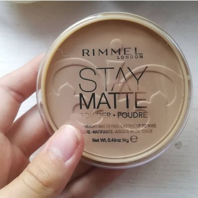 Rimmel Stay Matte, Puder do twarzy, nr 001 Transparent