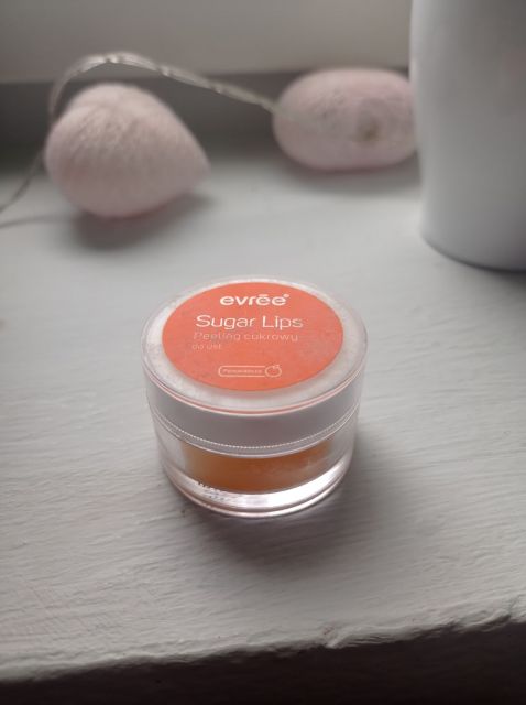 Evree Sugar Lips, Cukrowy peeling do ust, pomarańcza