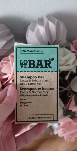 Love Bar Szampon do włosów w kostce, Detox & Normalizacja, Włosy normalne i tłuste