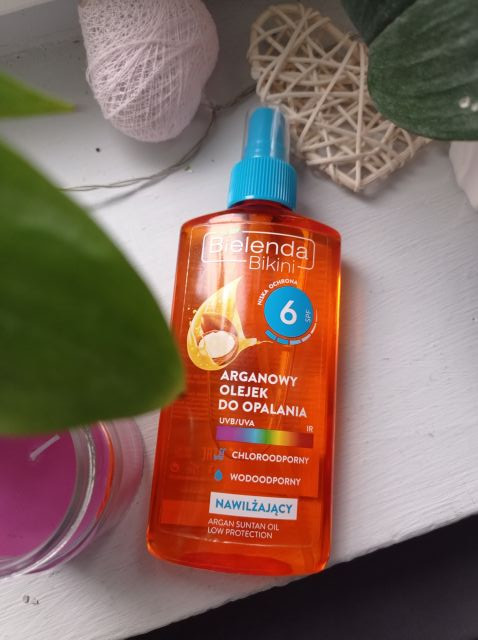Bielenda Bikini, Arganowy olejek do opalania, Nawilżający