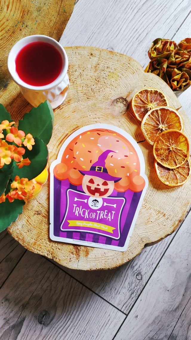 Dr. Mola Maska do twarzy w płacie, Trick or Treat, Spicy Pumpkin