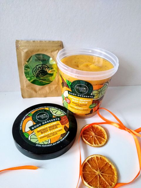 Organic Shop Body Desserts, Scrub do ciała, Mango Sugar Sorbet