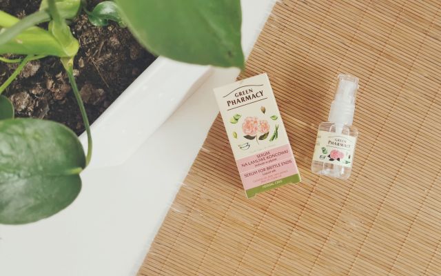 Green Pharmacy Serum na łamliwe końcówki, Jedwab w płynie