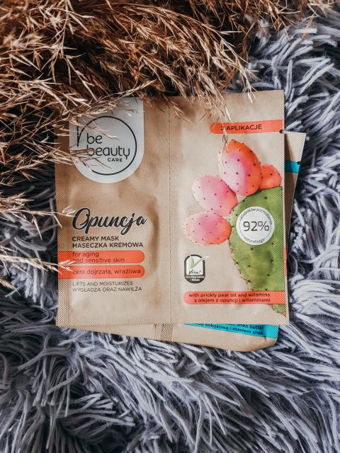 BeBeauty Care, Maseczka do twarzy, Kremowa, Cera dojrzała i wrażliwa, Wygładzenie i nawilżenie, Opuncja
