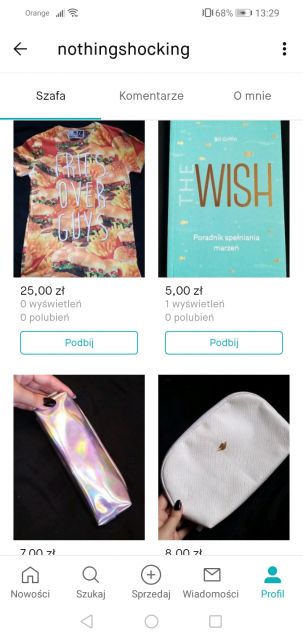 Pokaż swój profil na Vinted