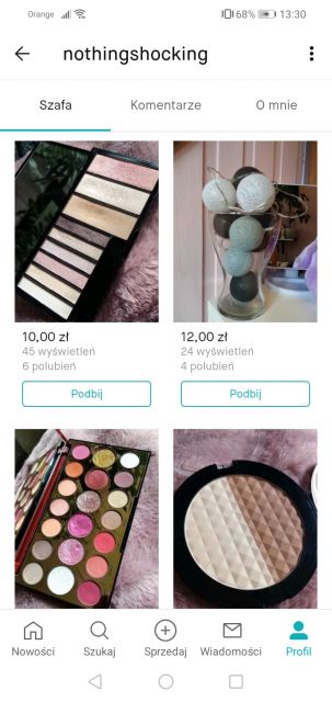 Pokaż swój profil na Vinted