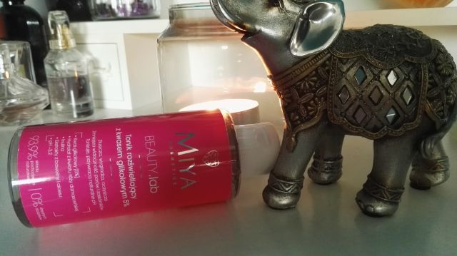 Miya Cosmetics Beauty lab, Tonik do twarzy, Rozświetlający, Kwas glikolowy 5%