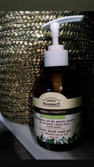 Green Pharmacy Żel do mycia twarzy, Delikatny, Zielona herbata