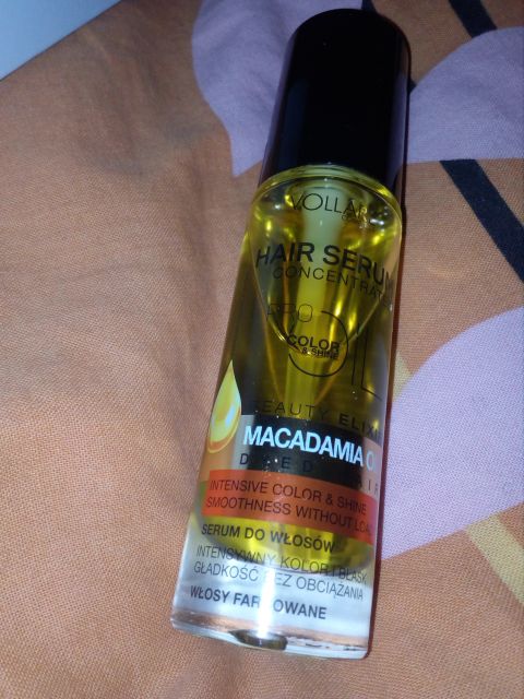 Vollare Cosmetics Hair Serum Concentrated Pro Oil Color & Shine, serum olejowe do włosów farbowanych