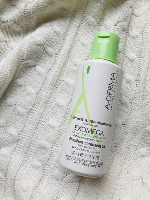 A-Derma Exomega, Olejek pod prysznic, Oczyszczająco-zmiękczający