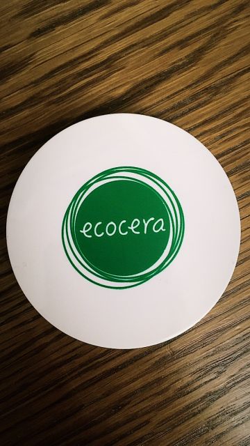 Ecocera Puder do twarzy, Jęczmienny, Prasowany