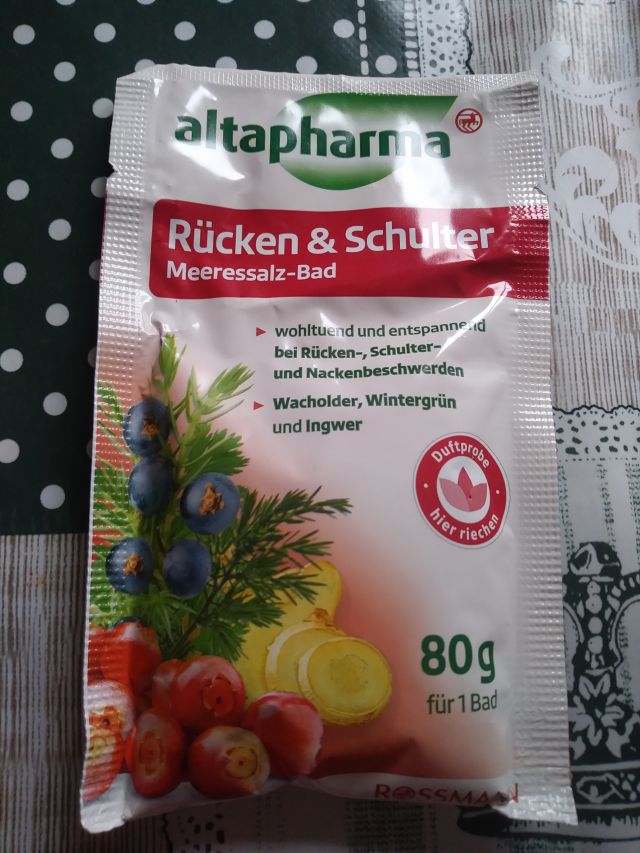 Altapharma Sól do kąpieli, Morska, Odprężająca, Rucken & Schulter