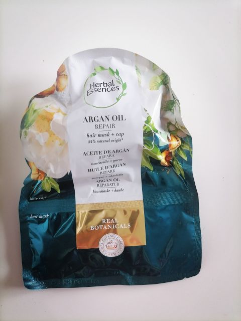 Herbal Essences Argan Oil, maska do włosów z czepkiem, repair