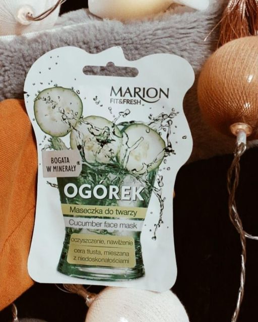 Marion Fit&Fresh, Maseczka do twarzy, Ogórek