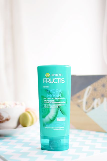 Garnier Fructis, Hydra Fresh, Odżywka do włosów, Wzmacniająca, Woda kokosowa